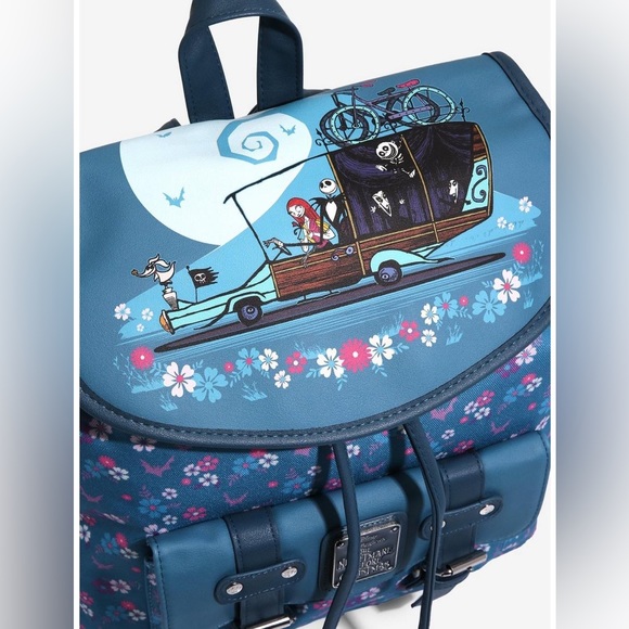 LOUNGEFLY DISNEY THE NIGHTMARE BEFORE CHRISTMAS Roadtrip RUCKSACK / BACKPACK! - Picture 4 of 7